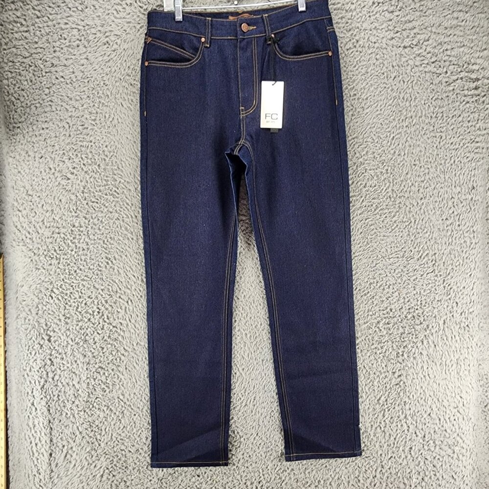 French Connection Jeans Mens 32x32 Lexington Blue Stretch Relaxed Fit *NWT*